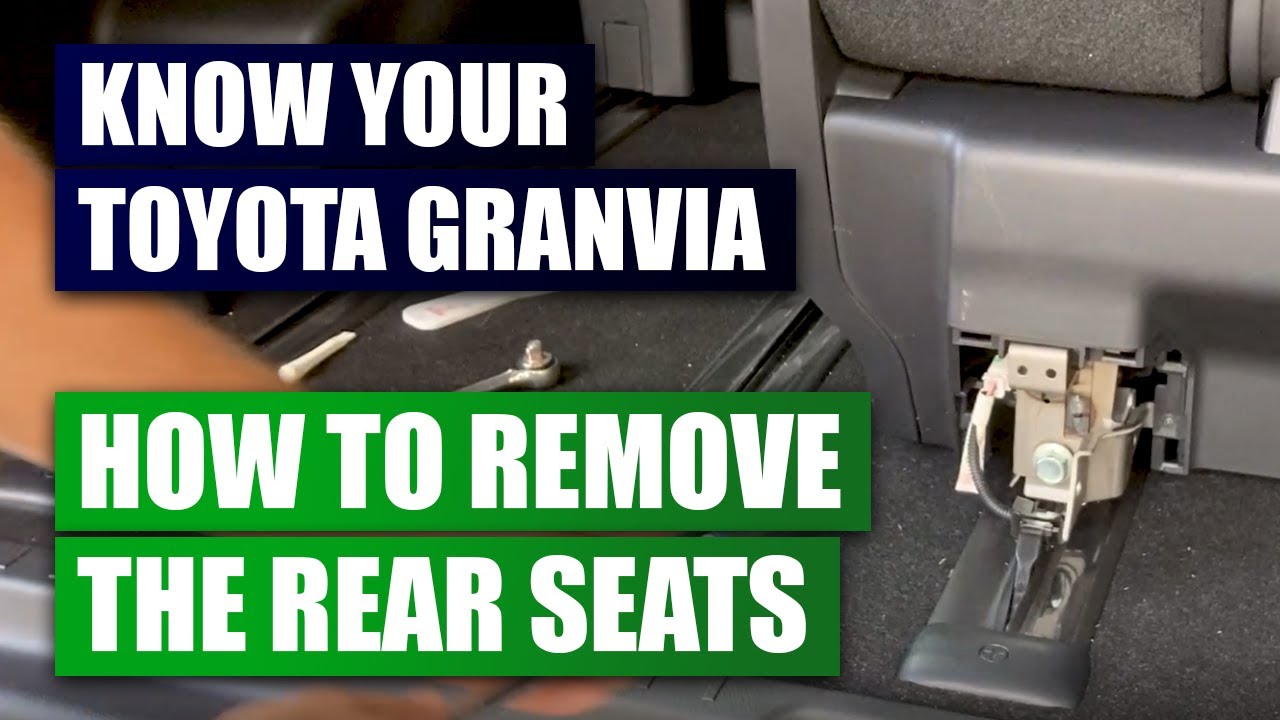Toyota Granvia How to remove the rear seat 2021 guide YouTube