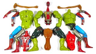 Merakit Mainan Miles Morales vs Hulk Smash vs Spider-Man vs Siren Head Avengers Superhero Toys