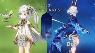 C6 Furina Duo & C6 Nahida Duo | Spiral Abyss 4.2 | Genshin Impact
