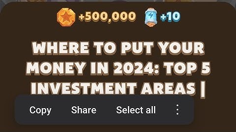 Memefi today video code I Where to put your Money in 2024 : Top 5 investment Areas