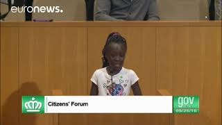 Little Girl Talks About Black Rights
