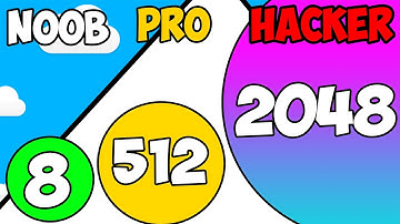 2048 Balls 3D - NOOB vs PRO vs HACKER