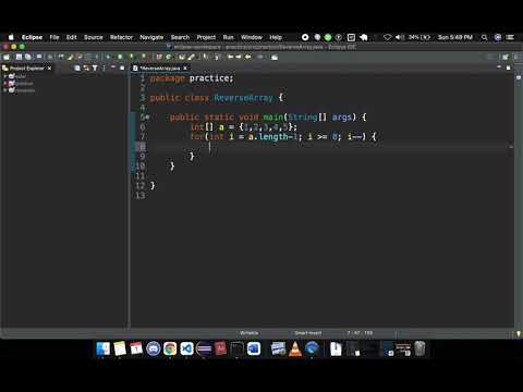 Reverse an array in java