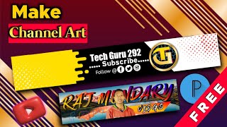 Haw To Make Channel Art For Youtube On Android Phone|| Channel Art Kaise Banye||PixelLab |Tech Guru screenshot 5