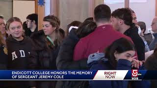 Students honor police sergeant killed in wrong-way crash