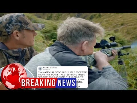 Gordon Ramsay sparks fury by shooting goat on his new TV show