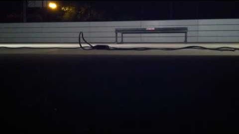 Switch nose grind fakie flip out