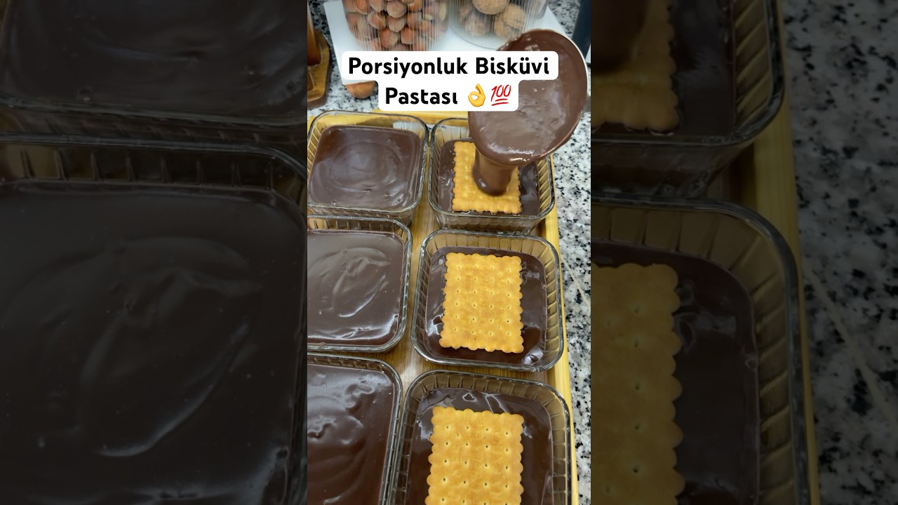 Porsiyonluk Bisküvi Pastası👌💯 #biskuvilipasta #pasta #pastarecipe