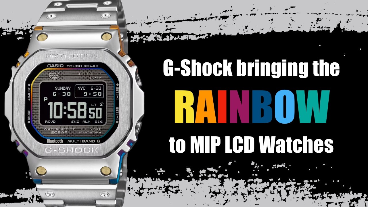 Casio G-Shock introducing a Rainbow MIP-LCD watch - YouTube