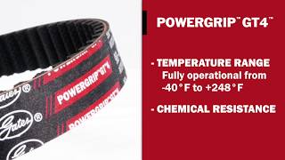 INTRODUCING:  POWERGRIP™ GT4™: THE LATEST IN INDUSTRIAL RUBBER SYNCHRONOUS TECHNOLOGY