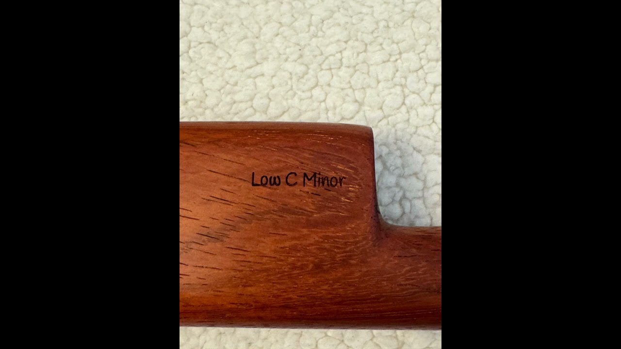 Low G/C fifth apart drone flute by musical wood