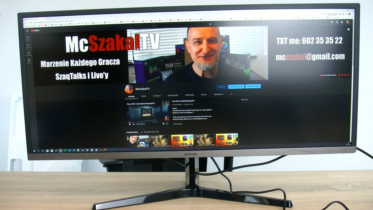 Szybka Rozpaka - UltraPanoramiczny Monitor Samsung S34J550 34" UWQHD 3440x1440 | 06.2020 McSzakalTV