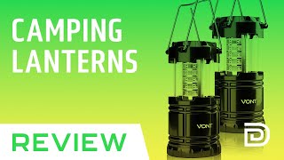 BEST CAMPING LANTERN  Vont 2 Pack LED Camping Lantern Review 