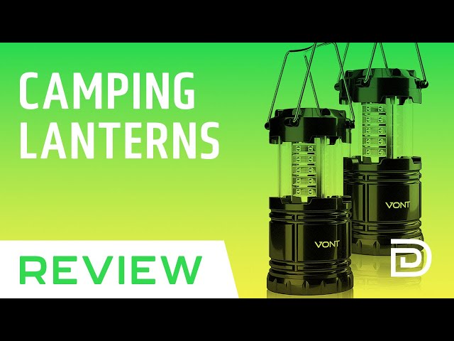 vont 2 Pack LED Camping Lantern, Super Bright Portable Lanterns