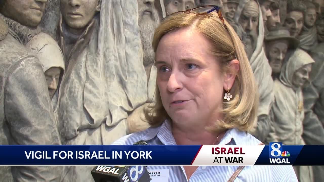 Peace vigil for Israel held in York - YouTube
