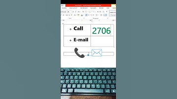How to add Call and Email Symbol In MS Word | MS word Symbol short cut Codes #shorts