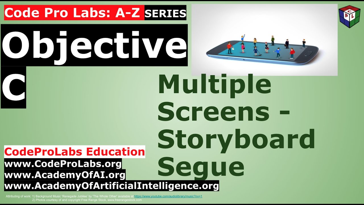 Objective C - GUI - Multiple Screens - Storyboard Segue - YouTube