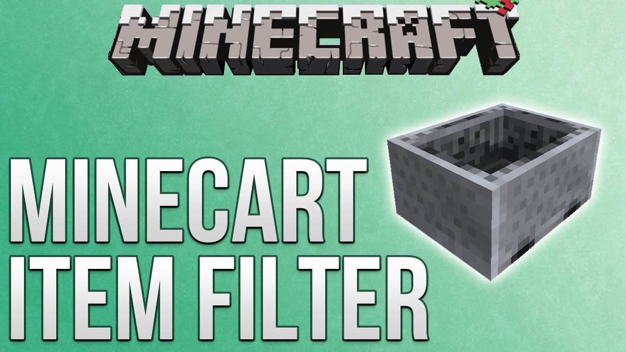 Minecraft Minecart Item Filter Tutorial (Redstone Advent Calendar
