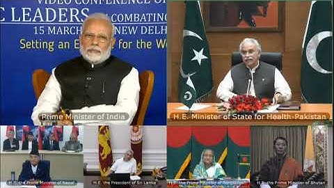 PM Shri Narendra Modi's interaction with SAARC leaders on fighting Coronavirus