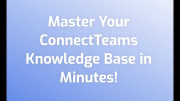 Knowledge Base Training Video - English