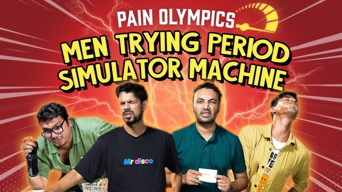 Vancouver men try out a period cramp simulator - Vancouver Is Awesome