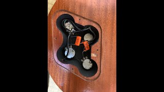 コンポーネントギター／サンバースト／ノイズレス処理＆オレンジドロップ搭載 P.R.S. SE Hollowbody II Piezo (Orange Tiger Smokeburst) 【2025年生