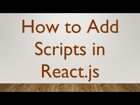 How to Add Scripts in React.js