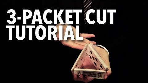 Cardistry for Beginners: Two-handed Cuts - 3 Packet Cut Tutorial