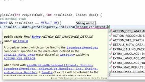 Android Application Development   186   Voice Recognition Result