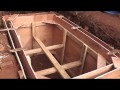 Septic tank being built Septic tank being built