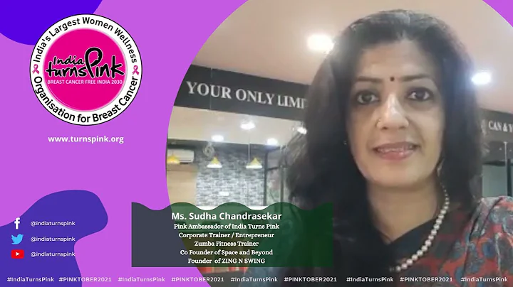 Ms. Sudha Chandrasekar Pink Ambassador of India Tu...