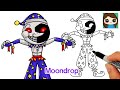 How to Draw Moondrop the Daycare Attendant 🌙 Five Nights at Freddy&#39;s Security Breach