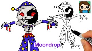 How to Draw Moondrop the Daycare Attendant 🌙 Five Nights at Freddy&#39;s Security Breach