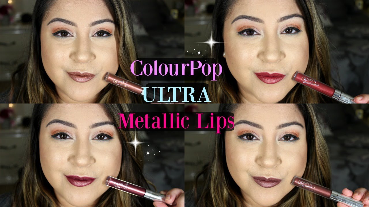 NEW Colour Pop ULTRA Metallic Lips Review Swatches