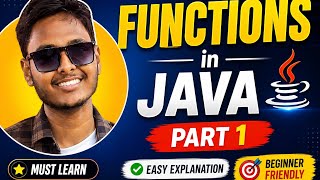 Java Functions Tutorial Part 1 | Functions in Java for Beginners (Hindi)