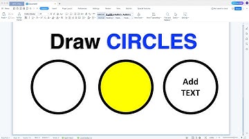 How to Draw a Circle in WPS Office | Draw Shapes