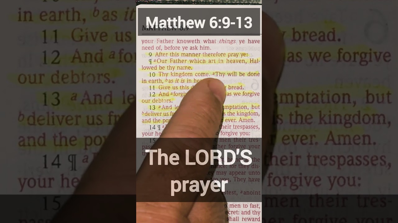 🙏 Matthew 6:9-13 - The Lord's prayer! 🙏