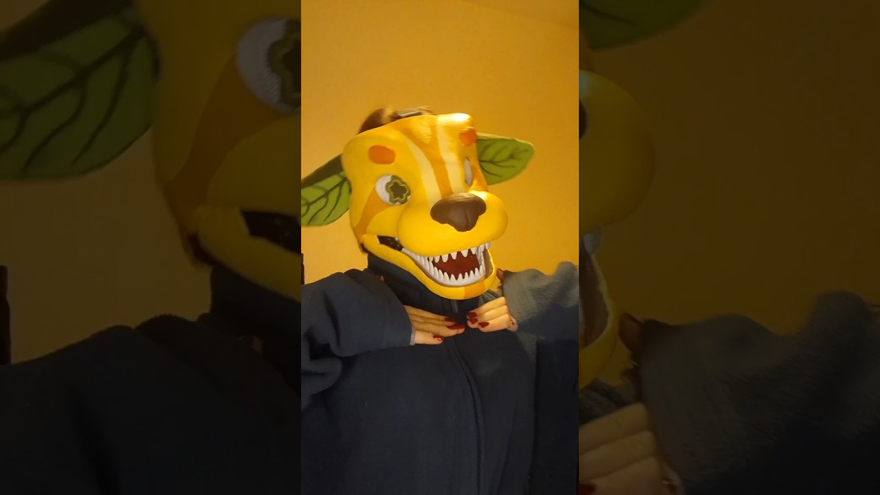 dog dinomask making🌱🤎✨️☆°*.                                  