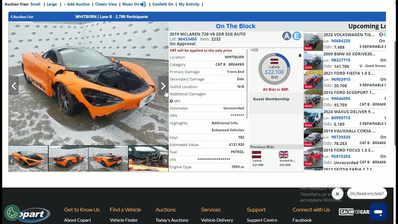 Live Copart Live Copart UK Car Auction | Real Bidding & Final Prices - YouTube