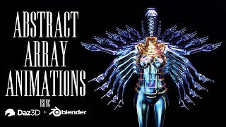 Abstract Array Animation ( blender + daz 3d )