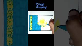 Drawing Kazakhstan Flag