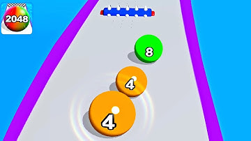 2048 Balls Run Challenge Game - Ball Run 2048 Color Race ! All Levels Gameplay (106-112) android ios