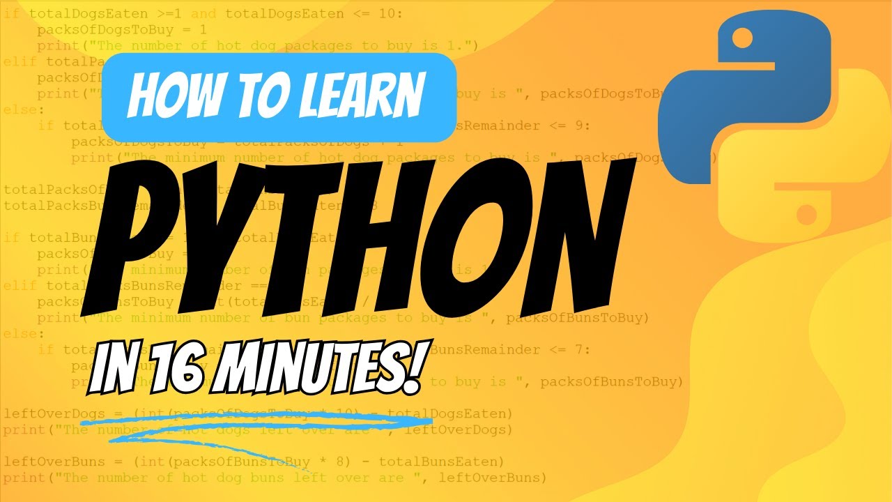 Python Coding Tutorial For Beginners - Calculate hot dogs and buns ...