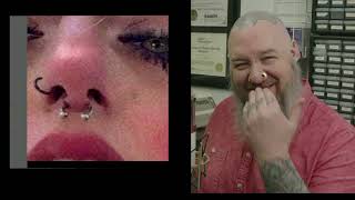 &quot;It&#39;s Hanging On By A Thread!&quot; - Pro Piercer Reacts to Piercings Gone Wrong 3