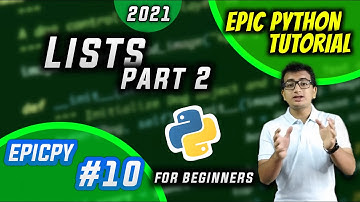 (Hindi) List Part-2 in Python for Beginners (2022) 🔥|| #10 Epic Python Tutorials #EPICPY