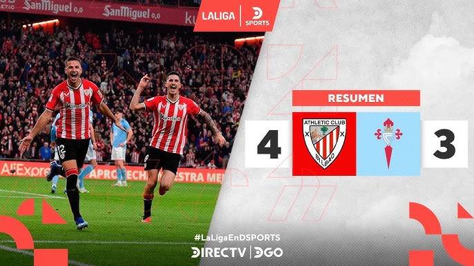 Posiciones de athletic contra celta de vigo