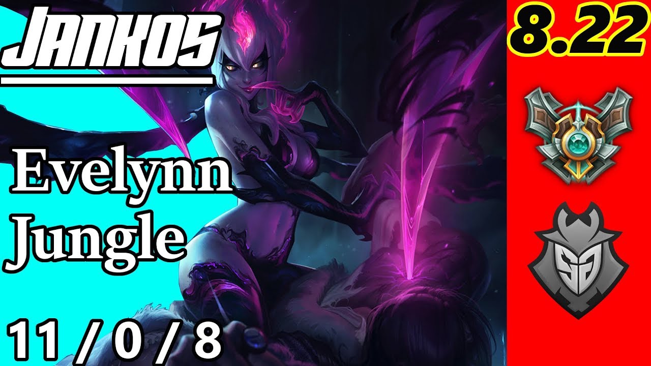 G2 Jankos as Evelynn Jungle - S8 Patch 8.22 - EUW Master - Full Gameplay