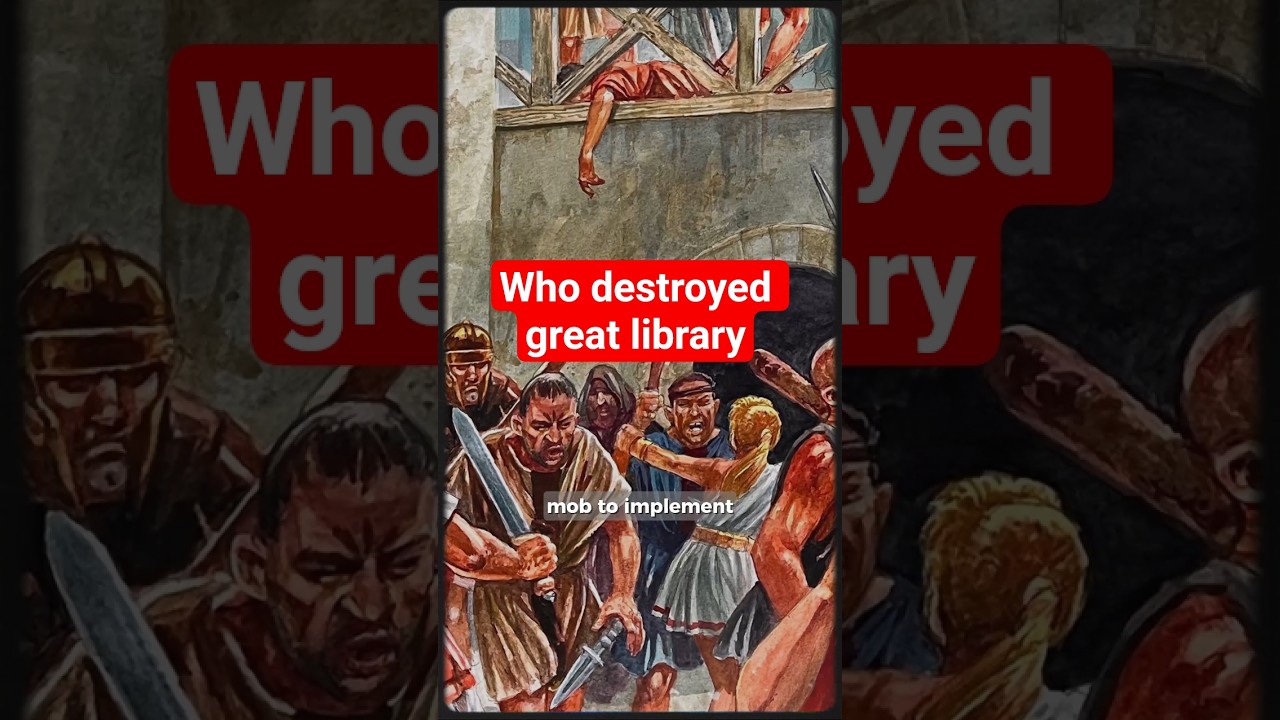 How Christianity Destroyed the Great Library of Alexandria in Egypt #history