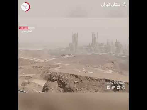 انتشار غبار و ذرات معلق در شب های تهران