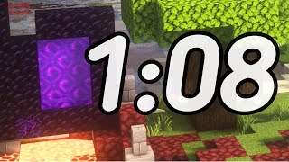 Minecraft Beaten in 68 Seconds (PogLoot Icarus SSG)